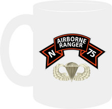 Load image into Gallery viewer, Ranger, N Company Scroll, Airborne Badge Basic, Vietnam Veteran Mug