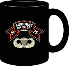 Load image into Gallery viewer, Ranger, N Company Scroll, Airborne Badge Basic, Vietnam Veteran Mug