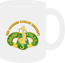 Load image into Gallery viewer, Shoulder Sleeve Insignia - 3rd Armored Cavalry Regiment w Txt - Mug