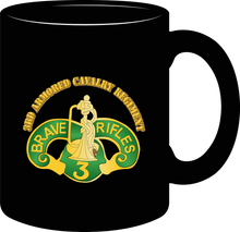 Load image into Gallery viewer, Shoulder Sleeve Insignia - 3rd Armored Cavalry Regiment w Txt - Mug