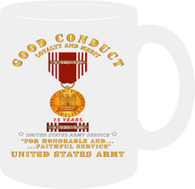 Load image into Gallery viewer, Army - Good Conduct w Medal w Ribbon - 15 Years - Mug