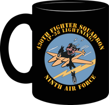 Load image into Gallery viewer, United States Army Air Forces - 430th Fighter Squadron - P38 Lightning - 9th Air Force - Mug