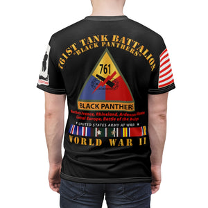 All Over Printing - 761st Tank Battalion - WWII - Black Panthers with LR Sleeve