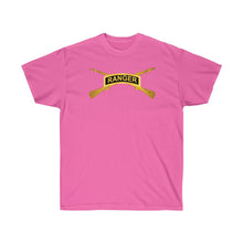 Load image into Gallery viewer, Unisex Ultra Cotton Tee - Ranger - Airborne Infantry Front - Back - Mass Tactical Airborne Operation