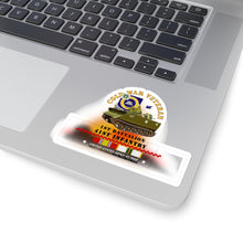 Load image into Gallery viewer, Kiss-Cut Stickers - Army - Cold War Vet - 1st Bn 41st Infantry - M113 APC w COLD SVC