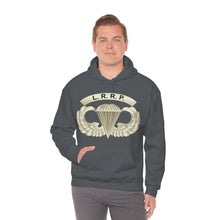 Load image into Gallery viewer, Unisex Heavy Blend Hooded Sweatshirt - Army - LRRP - Basic Airborne Badge w LRRP Tab X 300