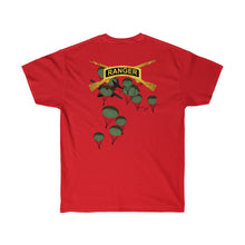 Load image into Gallery viewer, Unisex Ultra Cotton Tee - Airborne Ranger with Crest - Airborne Infantry - Mass Tactical Airborne Operation with Ranger Infantry Branch