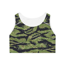 Load image into Gallery viewer, Sports Bra (AOP) - Jungle Tiger Stripe