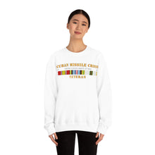Load image into Gallery viewer, Unisex Heavy Blend Crewneck Sweatshirt - Navy - Cuban Missile Crisis w AFEM COLD SVC