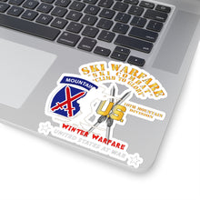 Load image into Gallery viewer, Kiss-Cut Stickers - Army - 10th Mountain Division - Ski Warfare - Ski Combat - Winter Warfare X 300