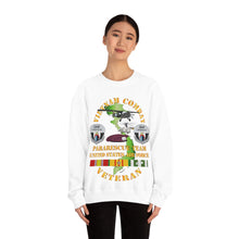 Load image into Gallery viewer, Unisex Heavy Blend Crewneck Sweatshirt - USAF - Vietnam Combat Veteran w Pararescue Huskie