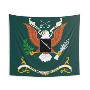 Indoor Wall Tapestries - 5th Special Forces Group - Regimental Colors Tapestry