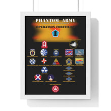 Load image into Gallery viewer, Premium Framed Vertical Poster - Phantom Army (Ghost Army) - Operation Fortitude - World War II