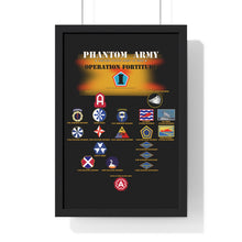 Load image into Gallery viewer, Premium Framed Vertical Poster - Phantom Army (Ghost Army) - Operation Fortitude - World War II