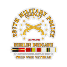 Load image into Gallery viewer, Kiss-Cut Stickers - Army - 287th Military Police Company - Berlin Bde w OCCUPY COLD SVC X 300