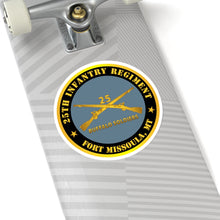 Load image into Gallery viewer, Kiss-Cut Stickers - Army - 25th Infantry Regiment - Fort Missoula, MT - Buffalo Soldiers w Inf Branch V1