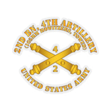 Load image into Gallery viewer, Kiss-Cut Stickers - Army - 2nd Bn 4th Field Artillery Regt - 105mm w Arty Br