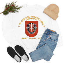 Load image into Gallery viewer, Unisex Heavy Blend Crewneck Sweatshirt - Army - 7th Special Forces Group W Flash - Fbnc