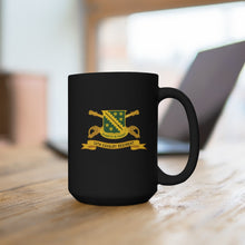 Load image into Gallery viewer, Black Mug 15oz - Army - 38th Cavalry Regiment w Br - Ribbon X 300