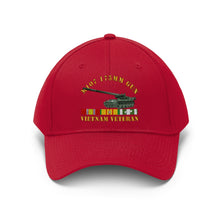 Load image into Gallery viewer, Twill Hat - Army - M107 - 175mm Gun - Vietnam Vet w VN SVC - Hat - Direct to Garment (DTG) - Printed