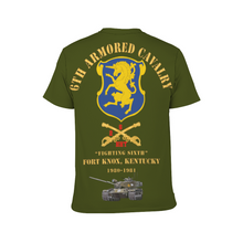 Load image into Gallery viewer, AOP 6th ACR - HHT Troop Guidon Front Pocket - Full Back w M60 T-Shirt