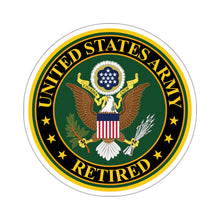 Load image into Gallery viewer, Kiss-Cut Stickers - Army - US Army Retired