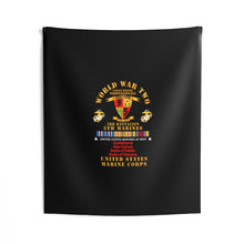 Load image into Gallery viewer, Indoor Wall Tapestries - USMC - WWII - 3rd Bn, 5th Marines - w PAC SVC