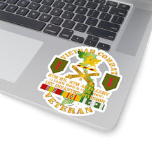 Load image into Gallery viewer, Kiss-Cut Stickers - Army - Vietnam Combat Vet - 8th Bn 6th Artillery - 1st Inf Div SSI