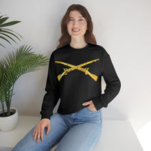 Load image into Gallery viewer, Unisex Heavy Blend Crewneck Sweatshirt - Army - Infantry Branch - Crossed Rifles