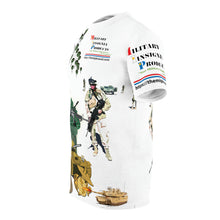 Load image into Gallery viewer, Unisex Cut & Sew Tee (AOP) - Military Insignia Products Brand Shirt