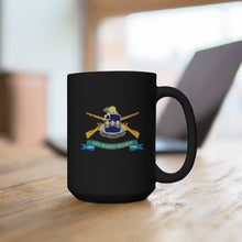 Load image into Gallery viewer, Black Mug 15oz - Army - 39th Infantry Regiment w Br - Ribbon X 300