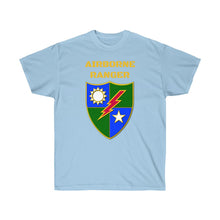 Load image into Gallery viewer, Unisex Ultra Cotton Tee - Airborne Ranger with Crest - Airborne Infantry - Mass Tactical Airborne Operation with Ranger Infantry Branch