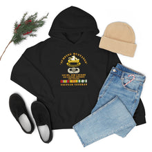 Load image into Gallery viewer, Unisex Heavy Blend Hooded Sweatshirt - Army - Jumping Mustangs w DUI - ABN Basic - 1st Bn 8th Cav w VN