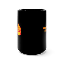 Load image into Gallery viewer, Black Mug 15oz - USMC - E8 - First Sergeant (1SG) X 300