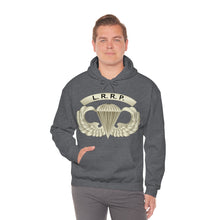 Load image into Gallery viewer, Unisex Heavy Blend Hooded Sweatshirt - Army - LRRP - Basic Airborne Badge w LRRP Tab X 300