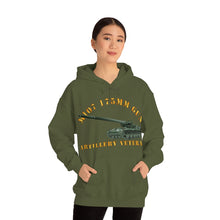 Load image into Gallery viewer, Unisex Heavy Blend™ Hooded Sweatshirt - Army - M107 - 175mm Gun - Artillery Veteran