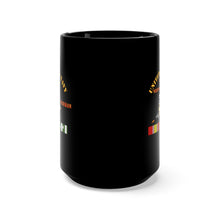 Load image into Gallery viewer, Black Mug 15oz - Navy - Seabee - Vietnam Veteran - Step VN VET