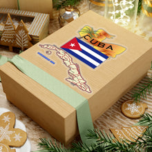 Load image into Gallery viewer, Kiss-Cut Stickers - Cuba - Cuba with Palm and Map X 300