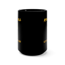 Load image into Gallery viewer, Black Mug 15oz - Army - Ranger Patrol Cap - Skull - Ranger Airborne Killem All - Let God Sortem Out X 300