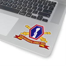 Load image into Gallery viewer, Kiss-Cut Stickers - Army - 442nd Infantry Regimental Combat Team w Artillery Br - SSI - Ribbon X 300