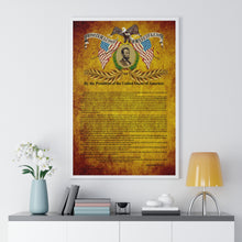 Load image into Gallery viewer, Premium Framed Vertical Poster - Emancipation Proclamation - January 1, 1863
