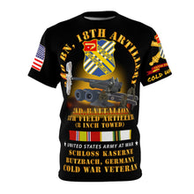 Load image into Gallery viewer, Unisex All Over Print - Army - 2nd Battalion, 18th Artillery Butzbach, Germany with COLD SVC - M115, 8 Inch Firing