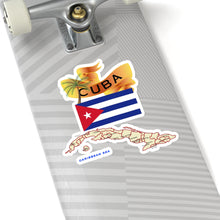 Load image into Gallery viewer, Kiss-Cut Stickers - Cuba - Cuba with Palm and Map X 300