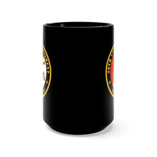 Load image into Gallery viewer, Black Mug 15oz - Army - 38th Cavalry Regiment - Fort Bragg, NC w Cav Branch X 300