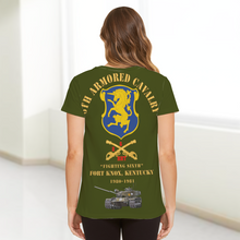 Load image into Gallery viewer, AOP 6th ACR - HHT Troop Guidon Front Pocket - Full Back w M60 T-Shirt