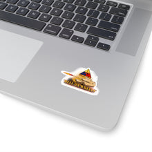 Load image into Gallery viewer, Kiss-Cut Stickers - Army - 2nd Armored Division - M1A1 Tank - Hell on Wheels w Fire X 300