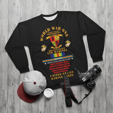 Load image into Gallery viewer, AOP Unisex Sweatshirt - USMC - WWI - 3rd Bn, 5th Marines - w WWI Ribbon - Streamer