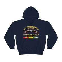 Load image into Gallery viewer, Unisex Heavy Blend Hooded Sweatshirt - Army - F Troop 4th Cav - Hunter Killer w Vietnam War SVC