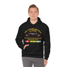 Load image into Gallery viewer, Unisex Heavy Blend Hooded Sweatshirt - Army - F Troop 4th Cav - Hunter Killer w Vietnam War SVC