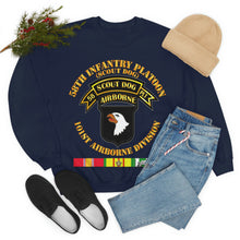 Load image into Gallery viewer, Unisex Heavy Blend Crewneck Sweatshirt - Army - 58th Infantry Platoon - Scout Dog - w VN SVC